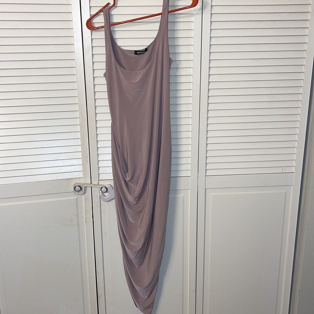 Missguided Lilac Ruched Dress
